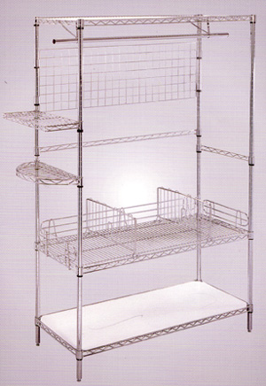 wire mesh adjustable shelf shelving